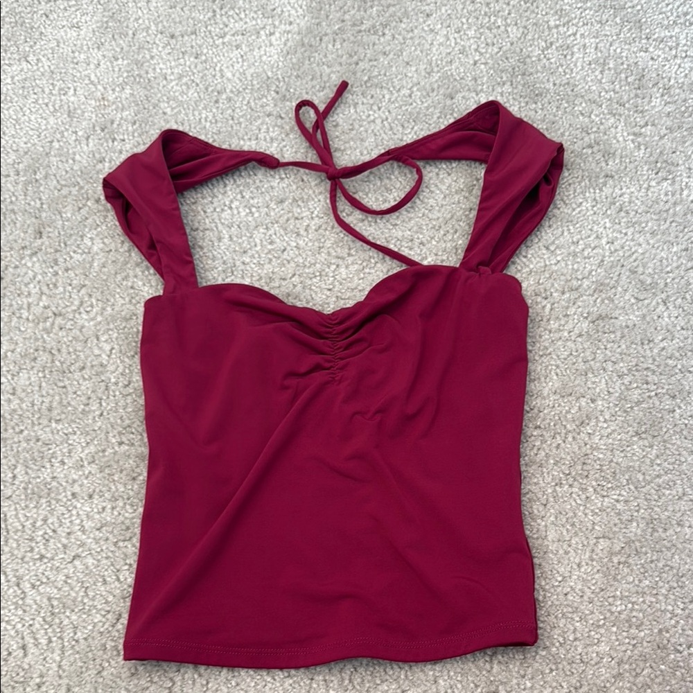 wine colored garage top